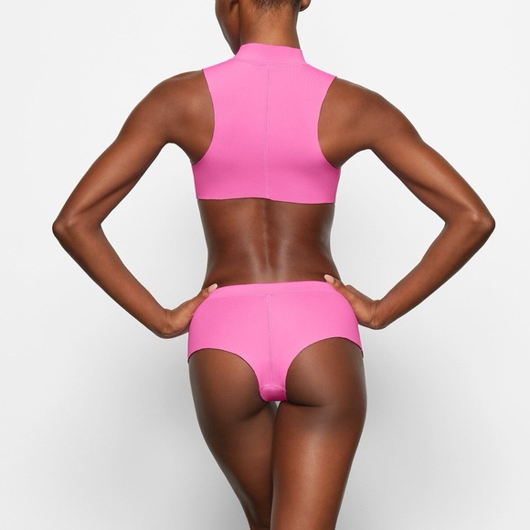 Sport Swim Mock Neck Top - Pink/Taffy BNWT - Picture 3 of 4